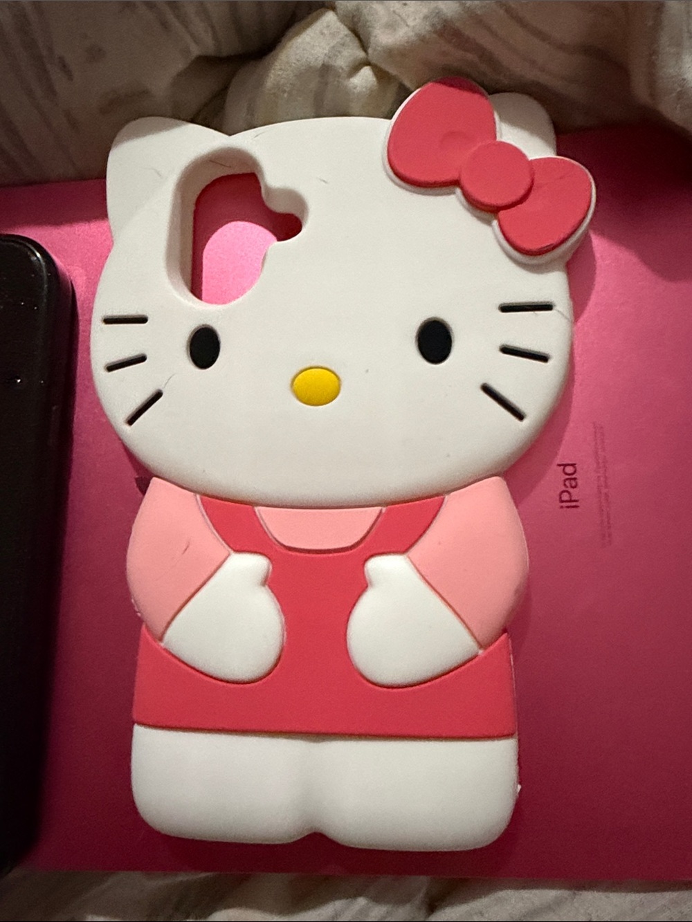 Hello Kitty Pink Silicone Phone Case - Cute Protective Cover
